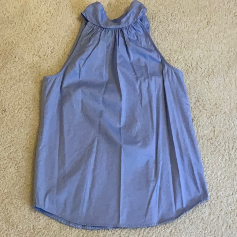 J Crew summer top. Size 0. Bow ties in the back at the neck. EUC